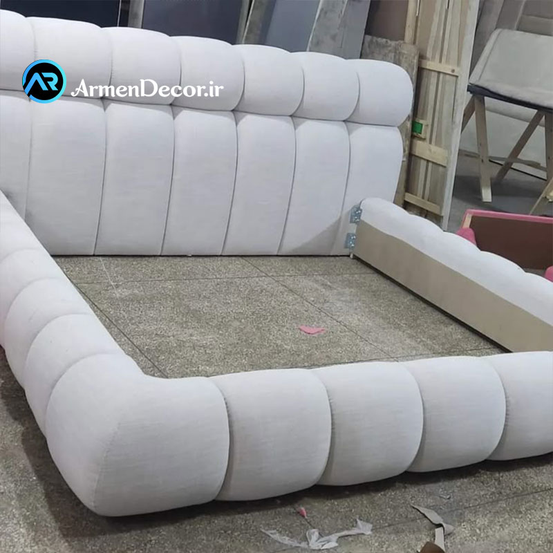 تخت خواب تمام پارچه