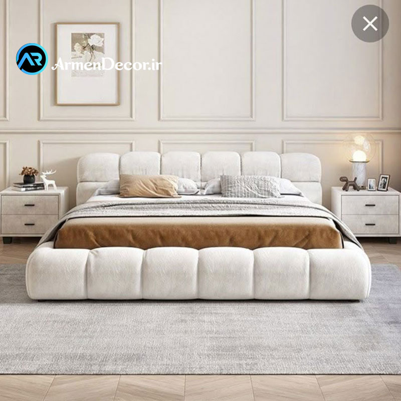 تخت خواب تمام پارچه