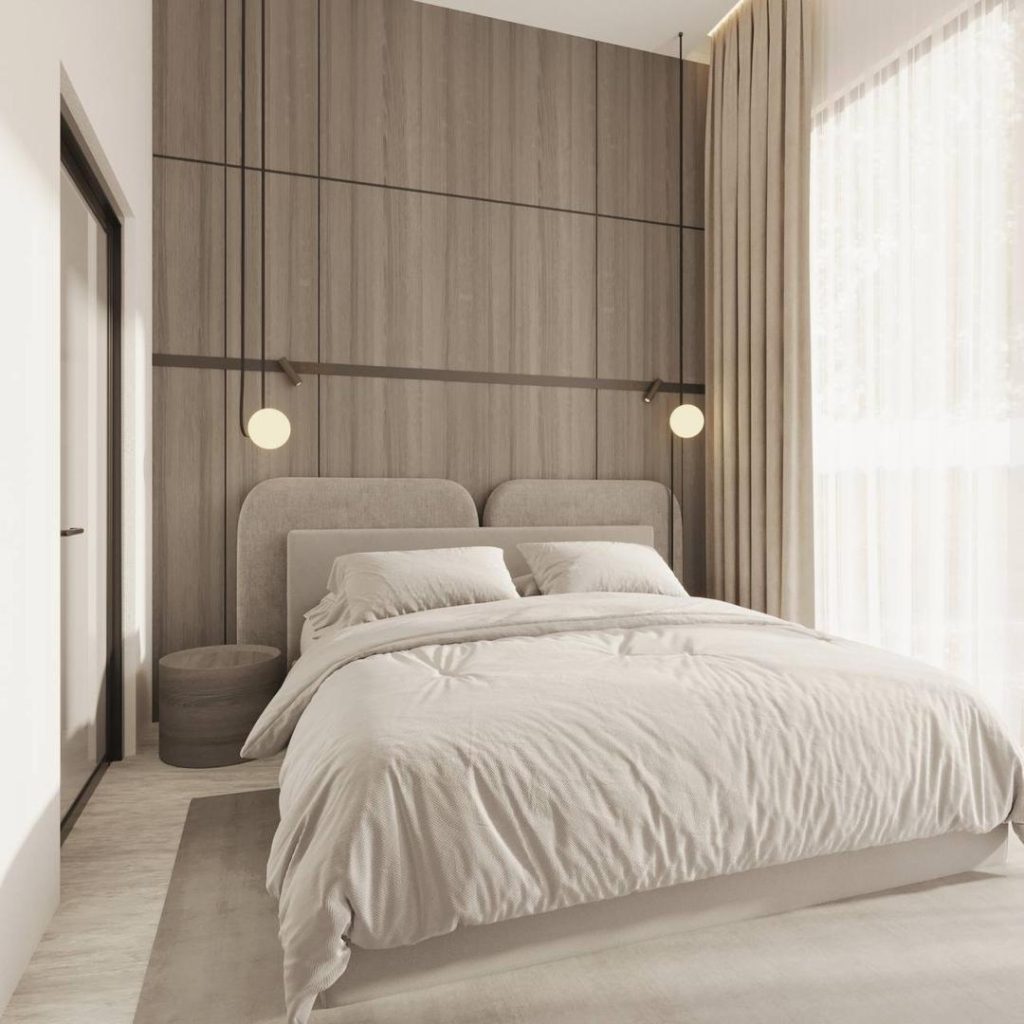 تخت خواب تمام پارچه