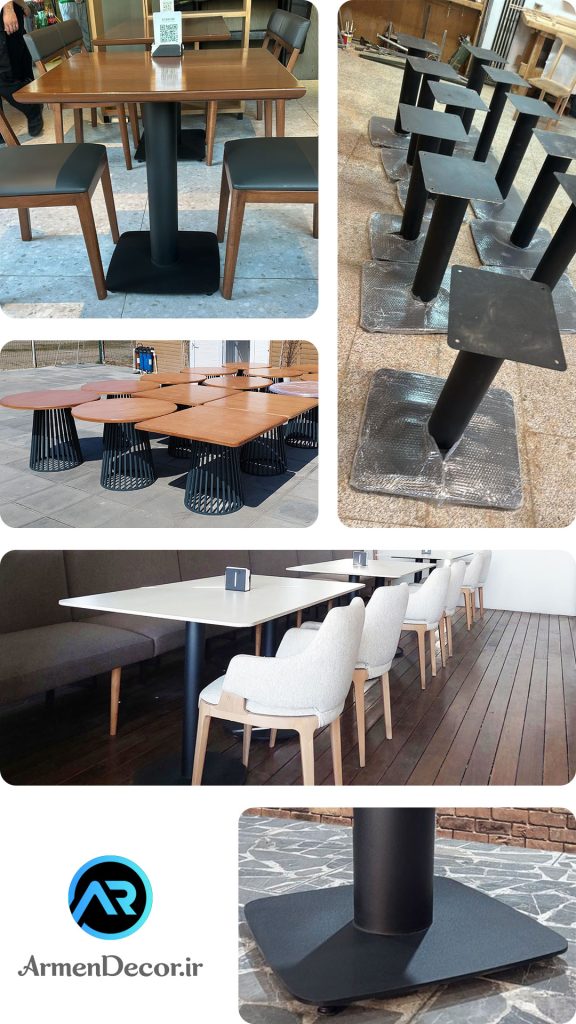 میز فلزی رستورانی