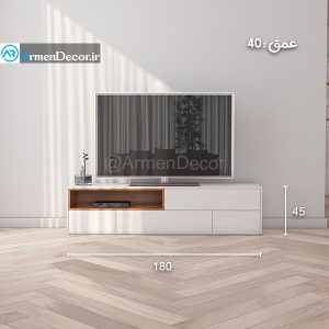 اندازه گذاری میز تلویزیون ونیز با طول 180